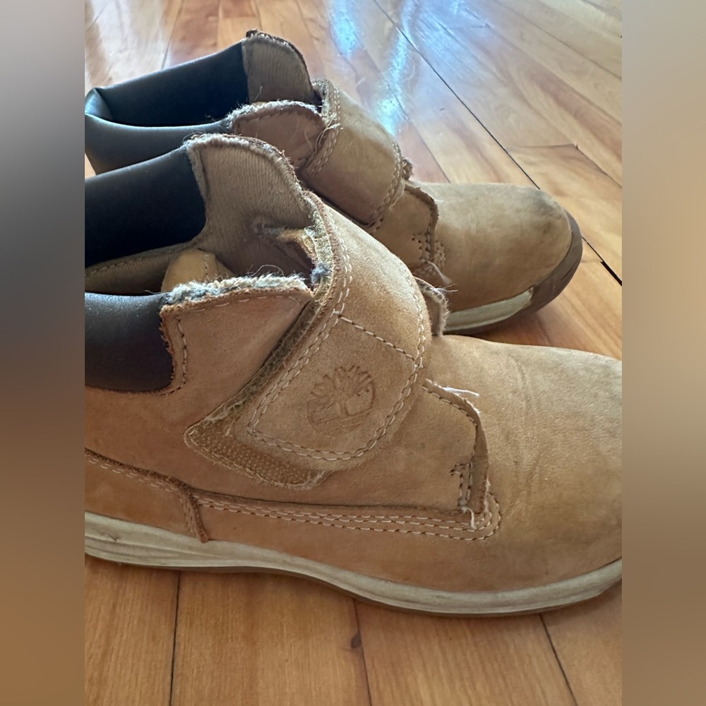 Timberland toddler Velcro boots size 11T